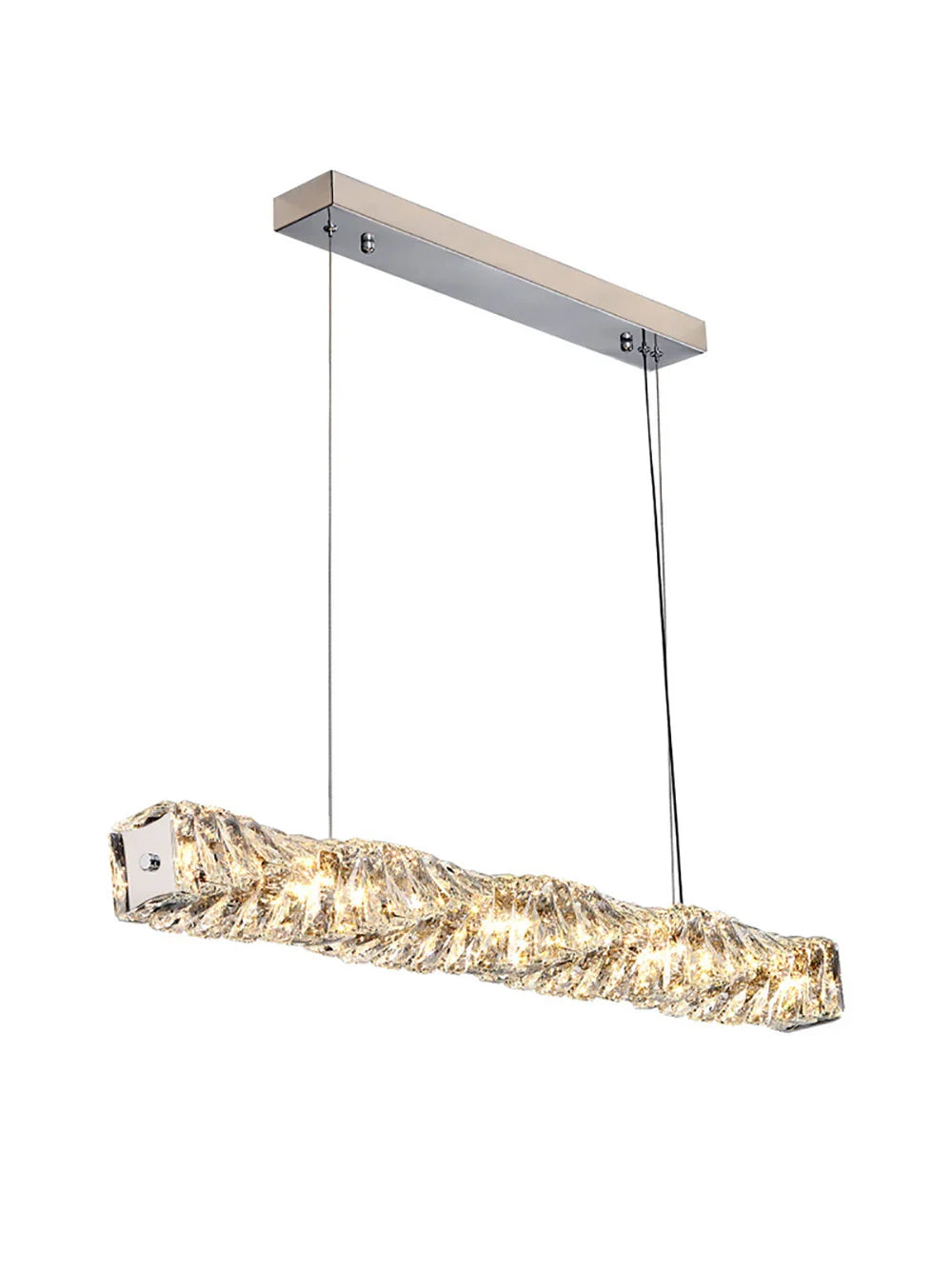 Afralia™ Triangular Crystal Pendant Chandelier - Luxury LED Glass Lighting for Dinning Room