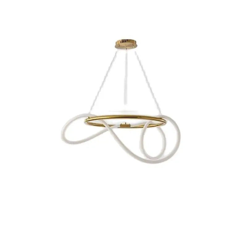 Afralia™ Nordic Modern Round LED Ceiling Chandelier for Home Decor Lighting