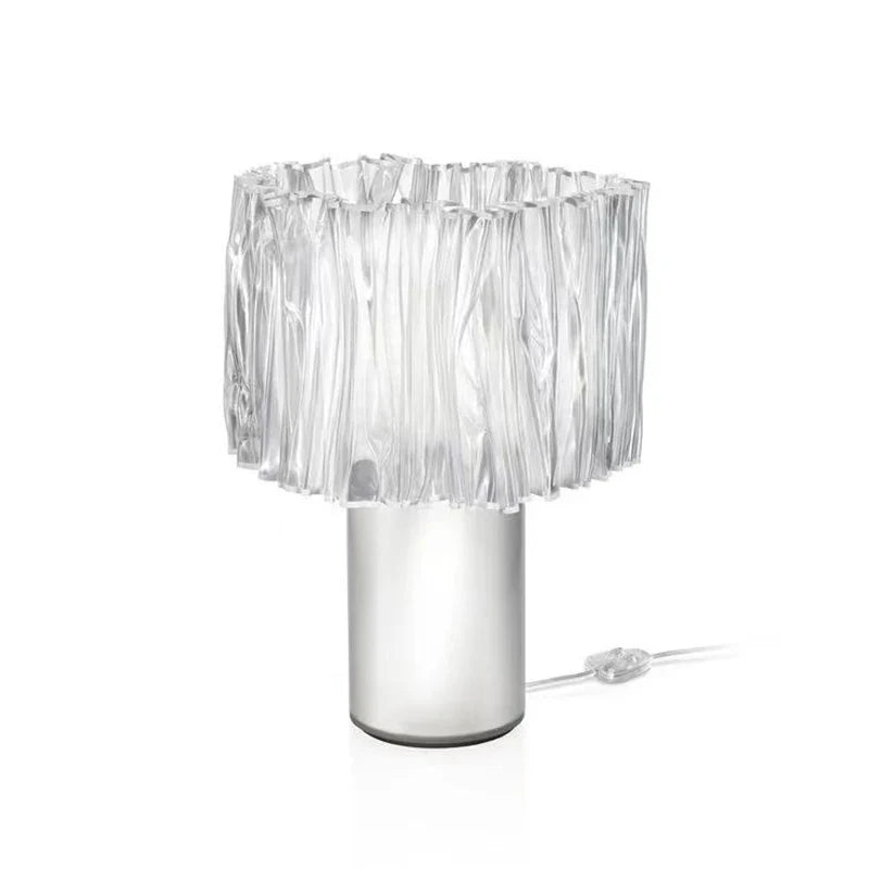 Afralia™ Wave LED Acrylic Table Lamp Modern Luxury Night Light Bedroom Decoration