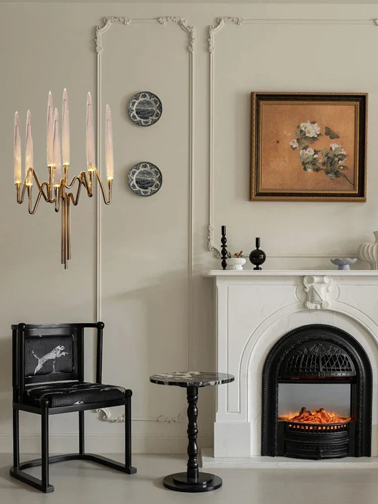 Afralia™ Crystal Candle Wall Sconce: Luxury Retro Light Fixture for Living Room Decor