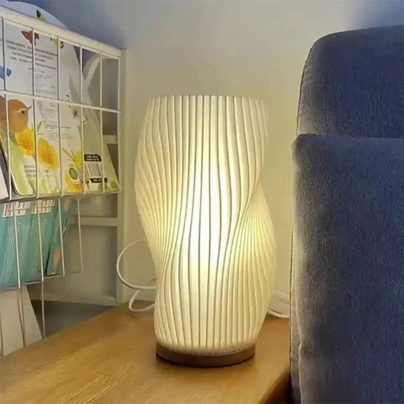 Afralia™ Nordic Girl Bedside Desk Light: USB Dimming Decorative Night Light