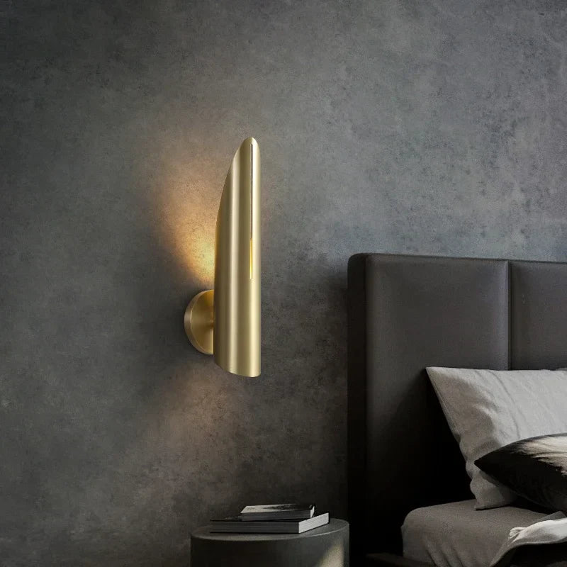 Afralia™ Black Copper Luxe Wall Lamp - Nordic Retro Style for Living Room, Staircase, and Aisle
