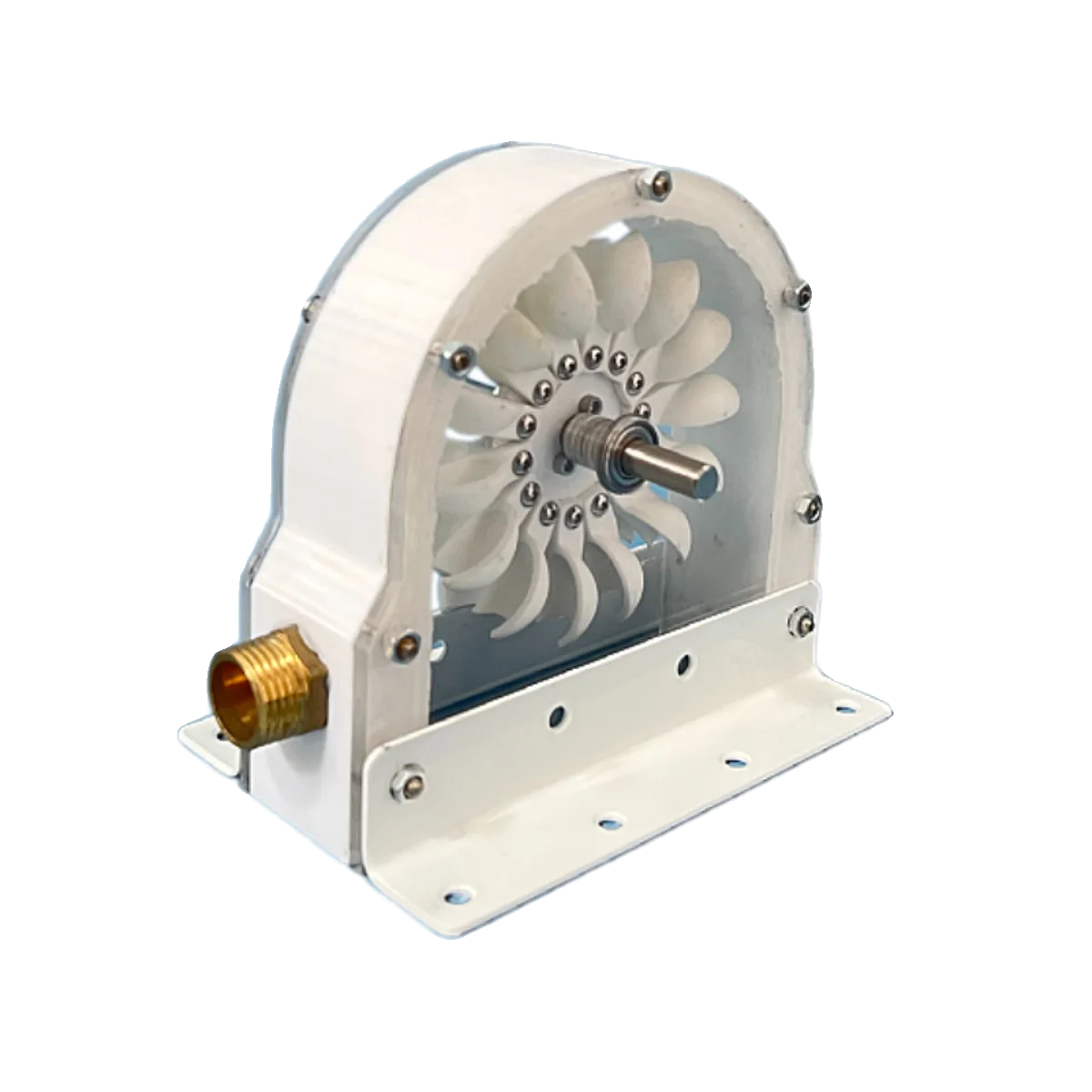 Afralia™ Hydroelectric Generator Impulse Pelton Turbine with DIY Adapter, 100-300W 500-4000RPM
