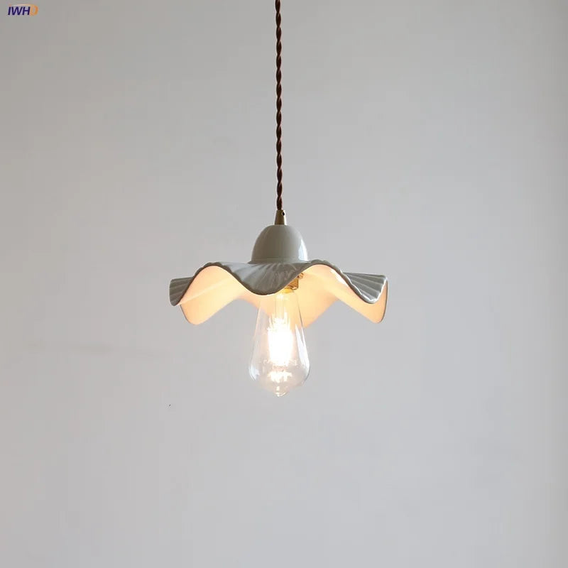 Afralia™ Modern Ceramic LED Pendant Light Fixture for Study, Bedside, Dining Room