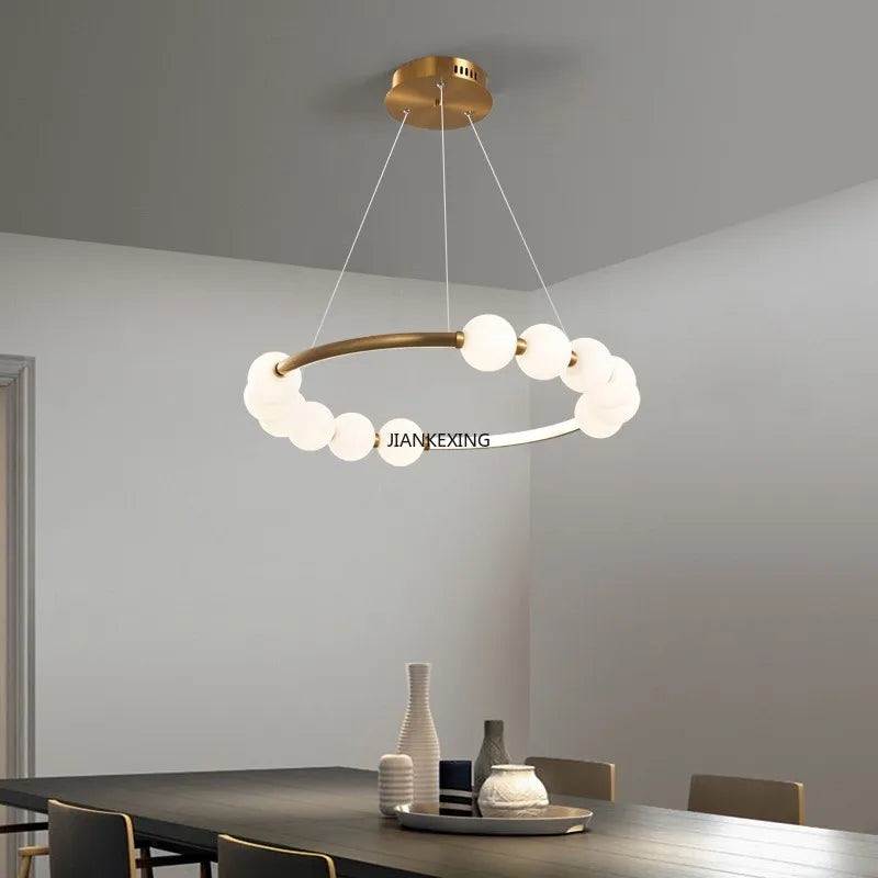 Afralia™ Circle Ring LED Pendant Lights for Elegant Home Decor
