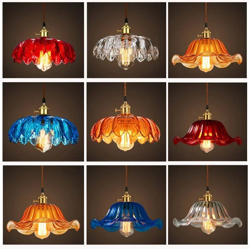 Afralia™ Glass Pendant Lights: Vintage LED Cafe Lamps for Home, Living Room, Restaurant