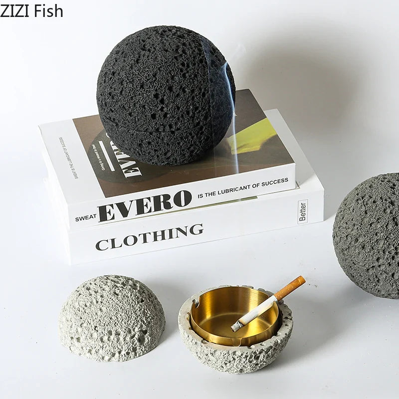 Afralia™ Stainless Steel Planet Ashtray - Creative Smoking Accessory Gift for Him