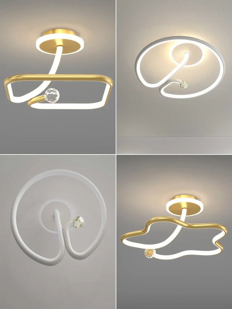Afralia™ LED Ceiling Light Chandelier for Home Decor Lighting Fixture