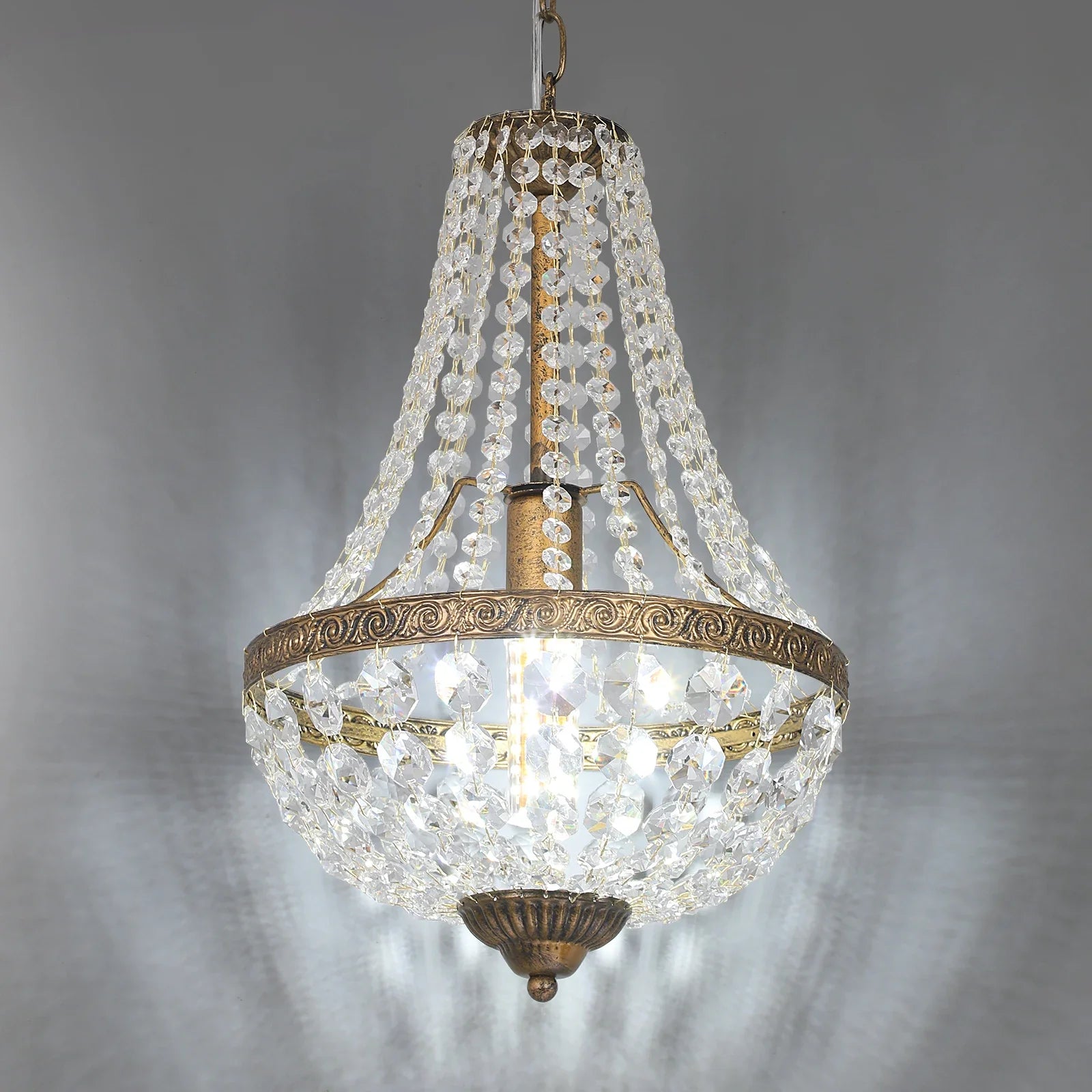 Afralia™ Retro Crystal Chandelier Pendant Light for Home Decor