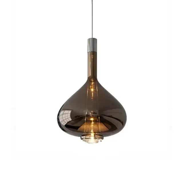 Afralia™ LED Glass Pendant Lamp: Hotel Kitchen Restaurant Bar Chandeliers Lighting