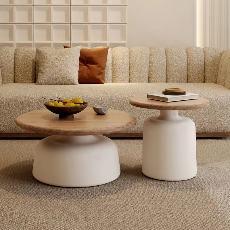 Afralia™ Minimalist Wood Coffee Table - Luxury Centerpiece for Aesthetic Living Spaces