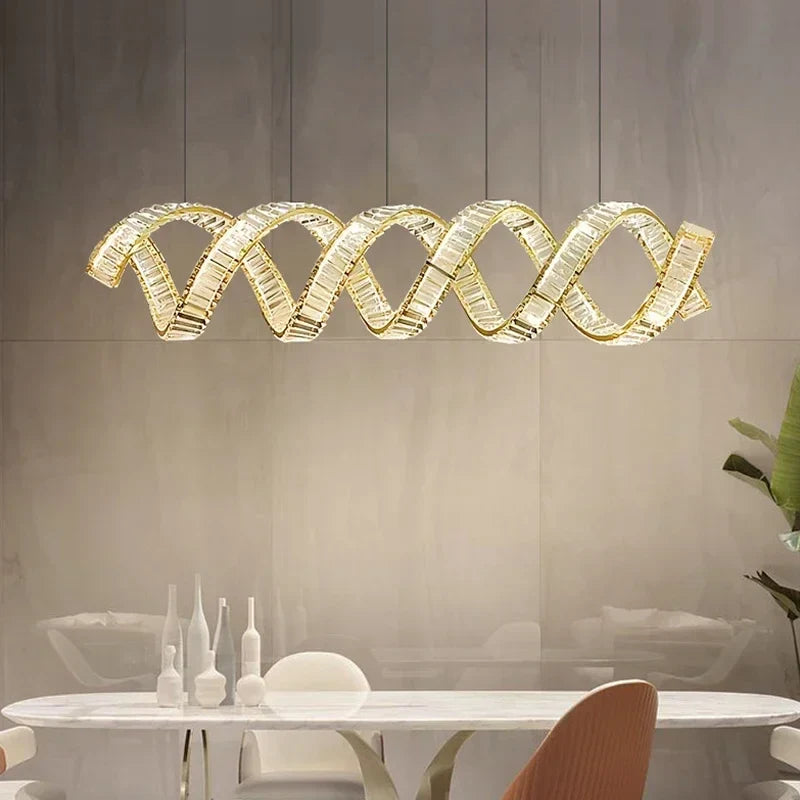 Afralia™ Crystal Chandeliers: Luxury LED Lighting for Dining Room Decor, Lustre for Home, Hotel, Bar.
