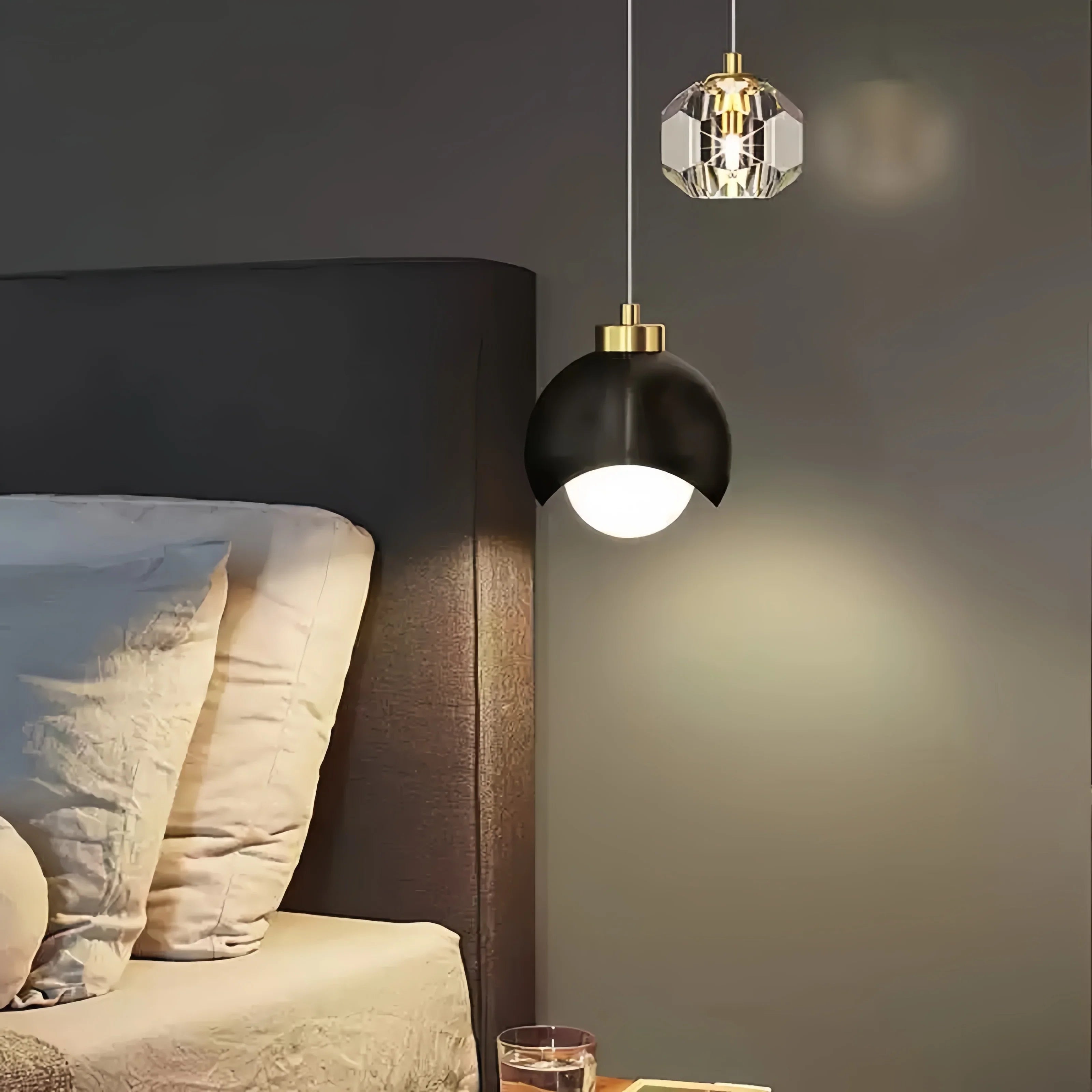 Afralia™ Crystal LED Double Head Chandelier - Elegant Lighting for Home, Restaurant, Bar