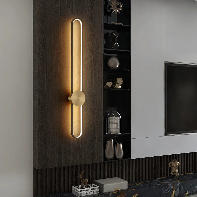 Afralia™ Luxury Long Strip Wall Lamp - Bedroom & Living Room Elegant Lighting
