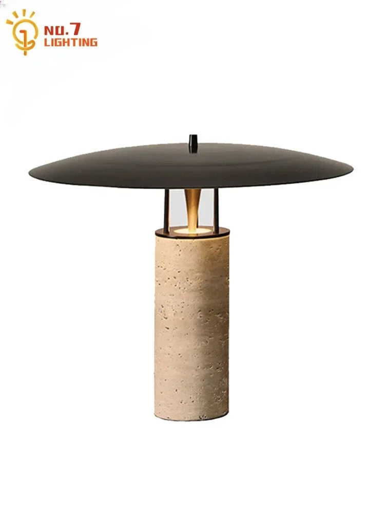 Afralia™ Marble Mushroom Table Lamp LED Art Decor Living Bedroom Study Home Office