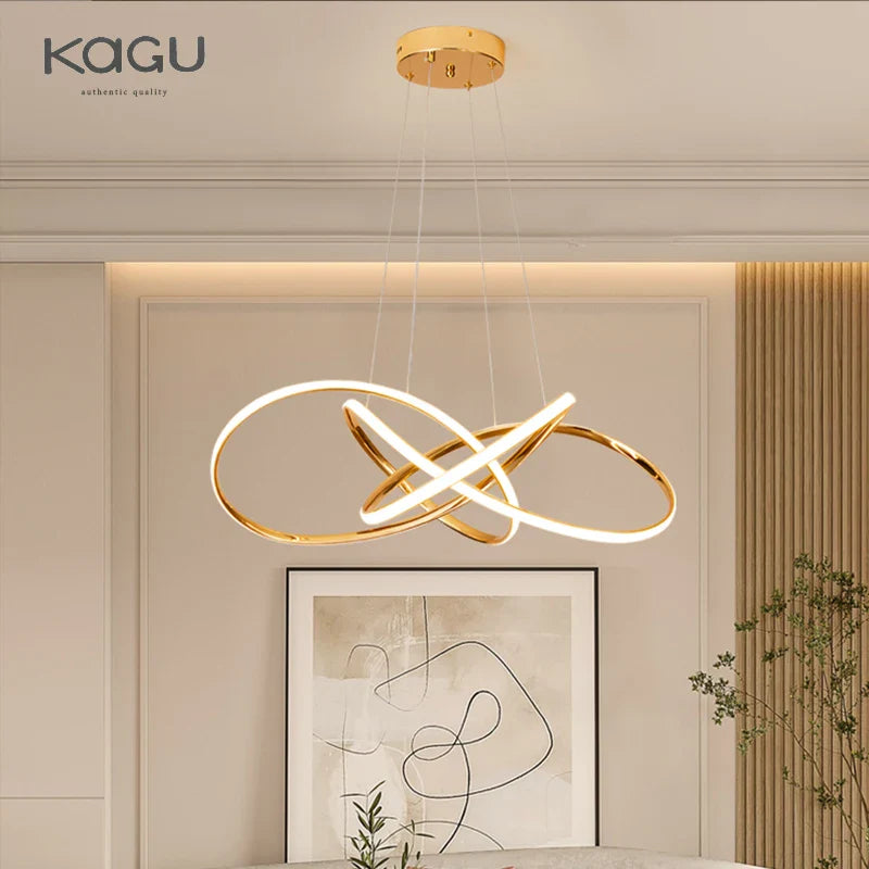 Afralia™ Modern Dimmable LED Chandelier Pendant Light for Home Decor