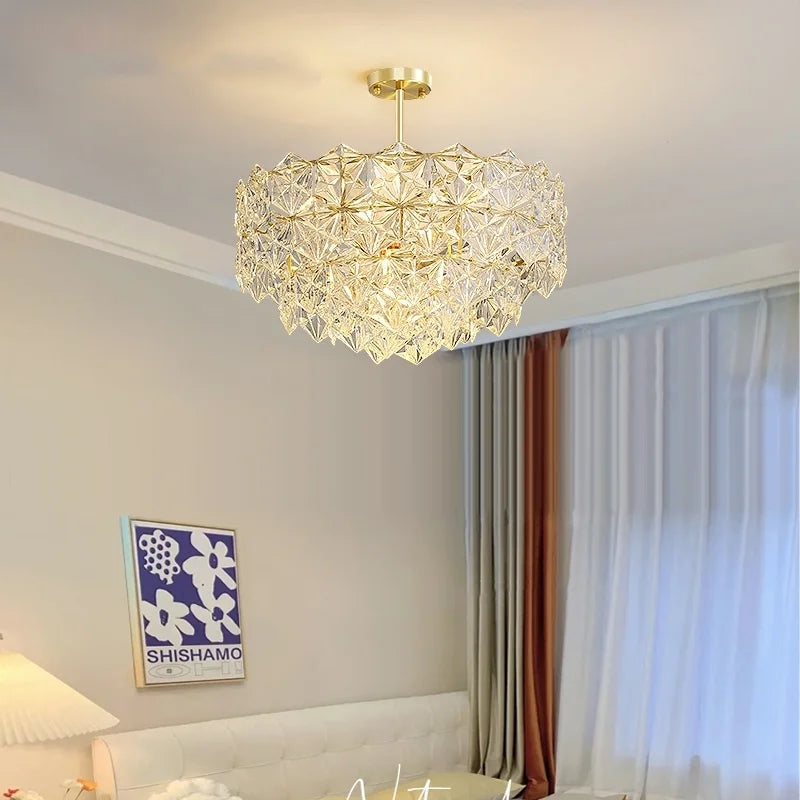 Afralia™ Crystal Chandelier: Luxury Lighting for Bedroom, Foyer, Dining & Living Room