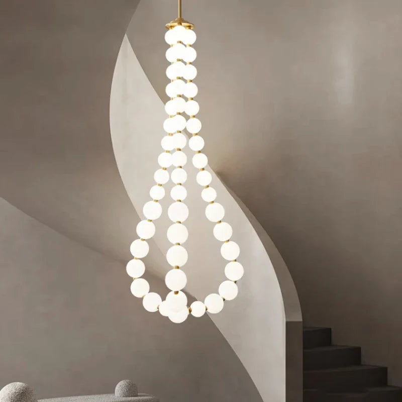 Afralia™ Nordic Home Stair Chandelier Living Dining Pendant Ceiling Indoor Lighting