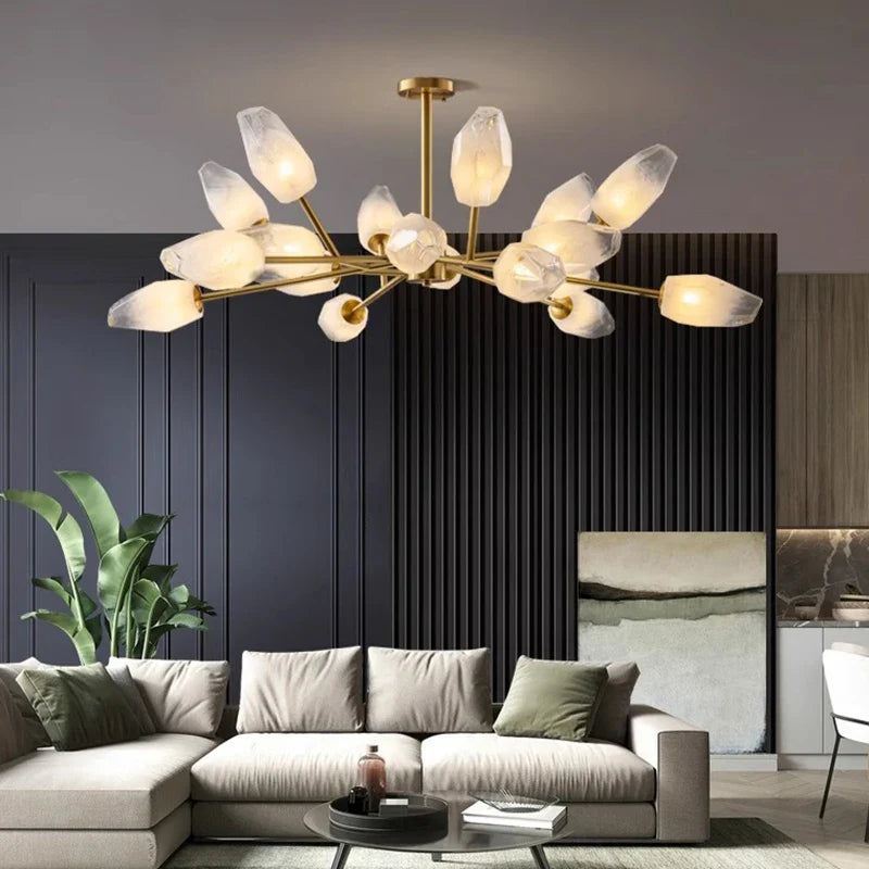 Afralia™ Modern Ceiling Chandelier | Elegant Hanging Pendant Light for Dining & Living Room