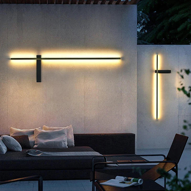 Afralia™ Outdoor LED Wall Light Waterproof Aluminum Sconce for Porch Patio Bedroom