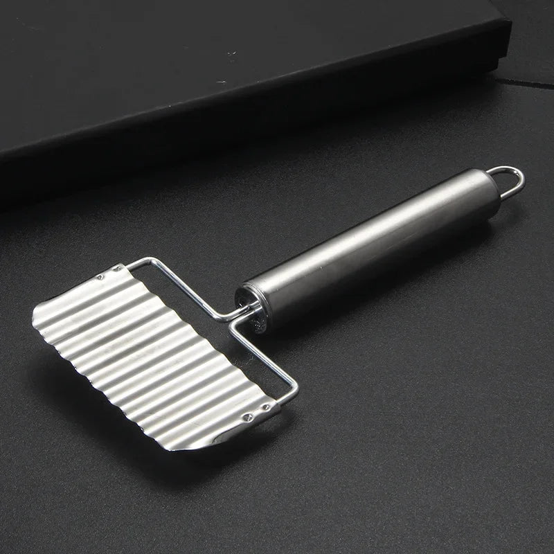 Afralia™ Potato Chip Slicer Shredder Wavy Cutter Chopper Kitchen Gadgets