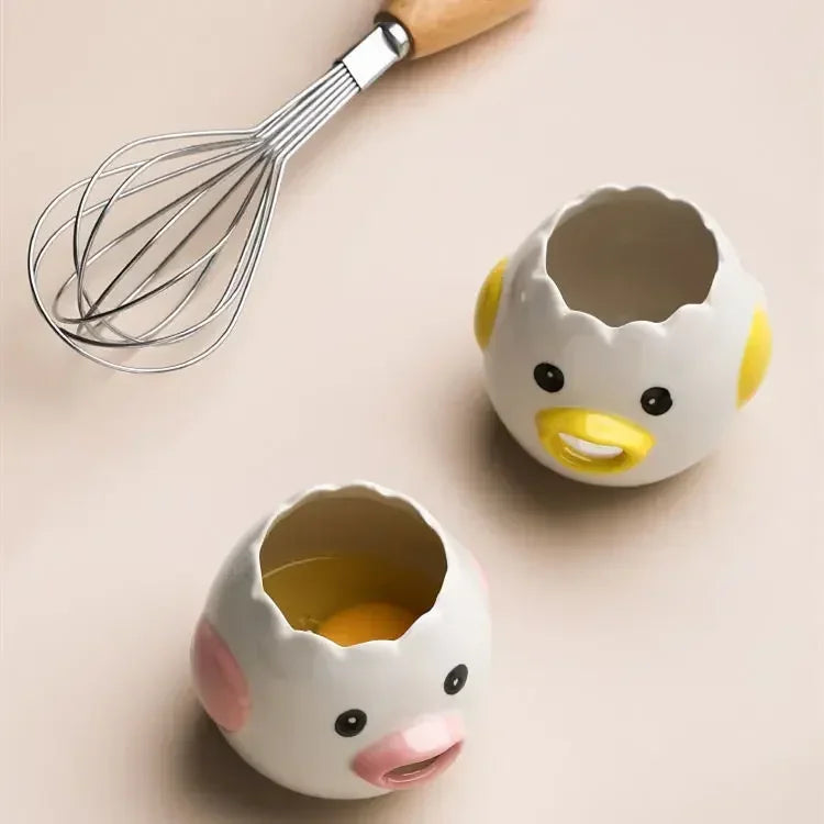 Afralia™ Ceramic Egg Separator: Easy Yolk & White Separation Kitchen Tool
