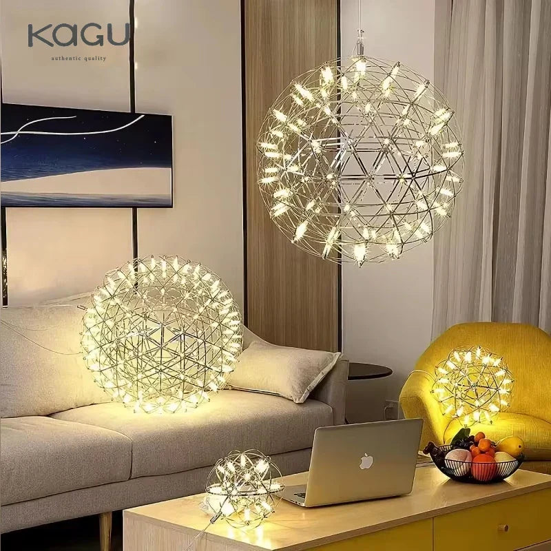 Afralia™ Ball Fireworks Pendant Light: Nordic Modern LED Ceiling Lamp for Shop Decor