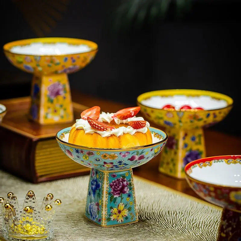 Afralia™ Ceramic Fruit Plate Large Capacity for Living Room Home Decor Refreshment