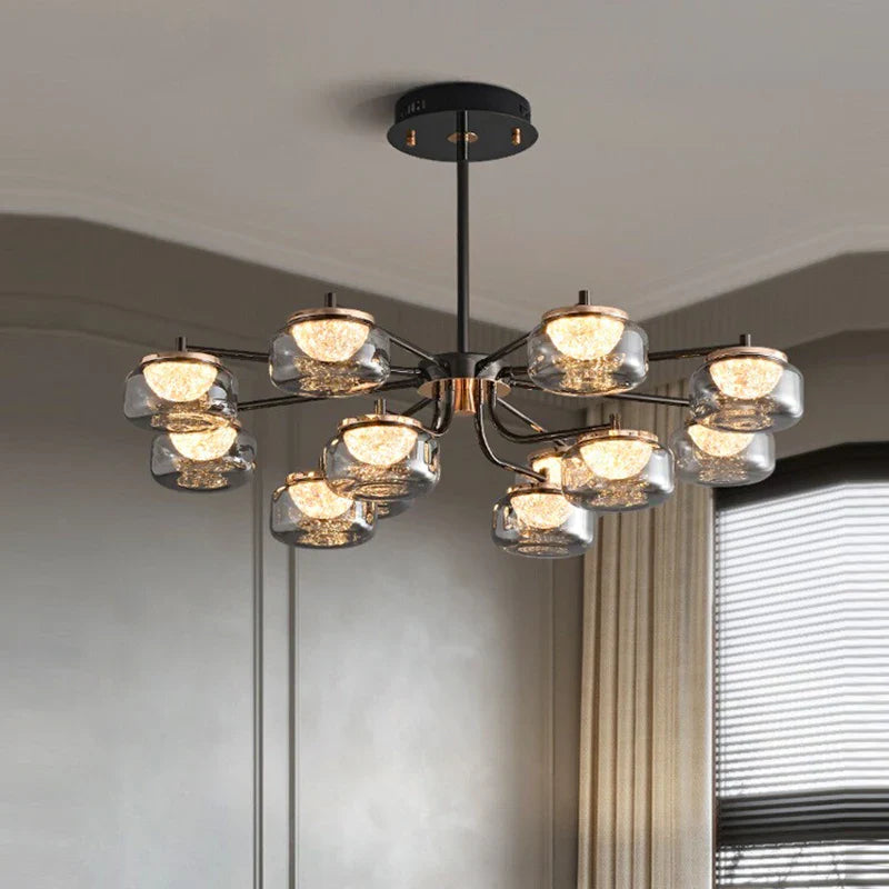 Afralia™ LED Chandelier Lighting for Living, Bedroom, Dining Room - Pendant Lamp Fixture