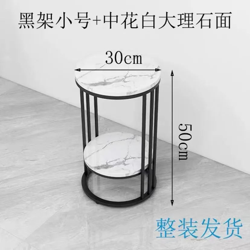 Afralia™ Metal Round Side Table: Minimalist Nordic Design for Living Room