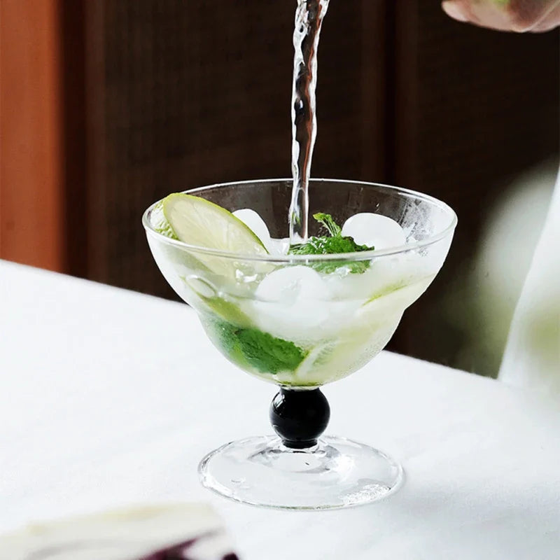 Afralia™ Tall Glass High Borosilicate Heat Resistant Water Wine Cup