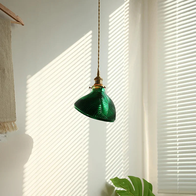 Afralia™ Clear Glass LED Pendant Light for Reading Living Dining Room