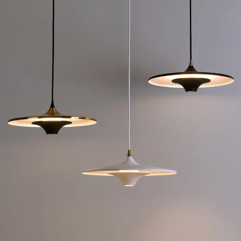 Afralia™ Nordic UFO LED Chandelier for Dining Table and Bedroom Decor