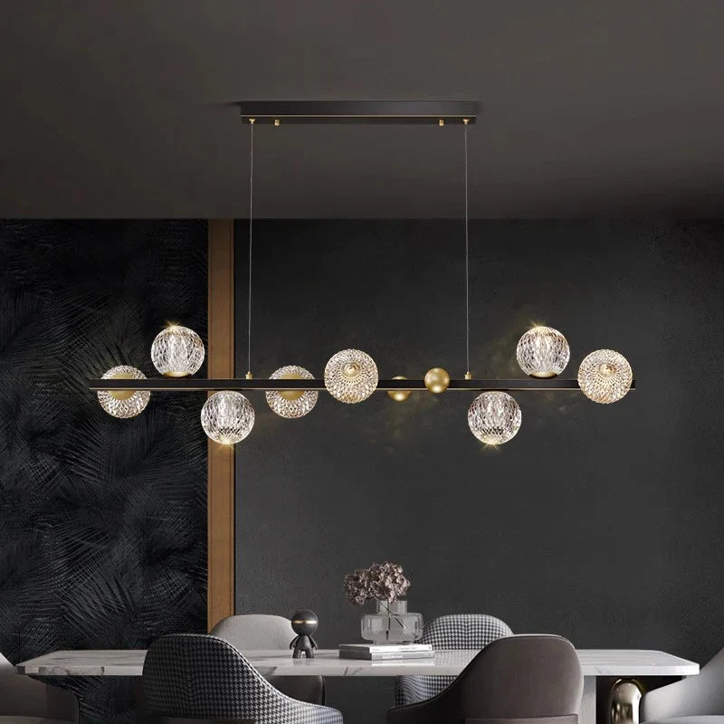 Afralia™ Modern Chandelier Pendant Light for Dining Room Ceiling - Ind