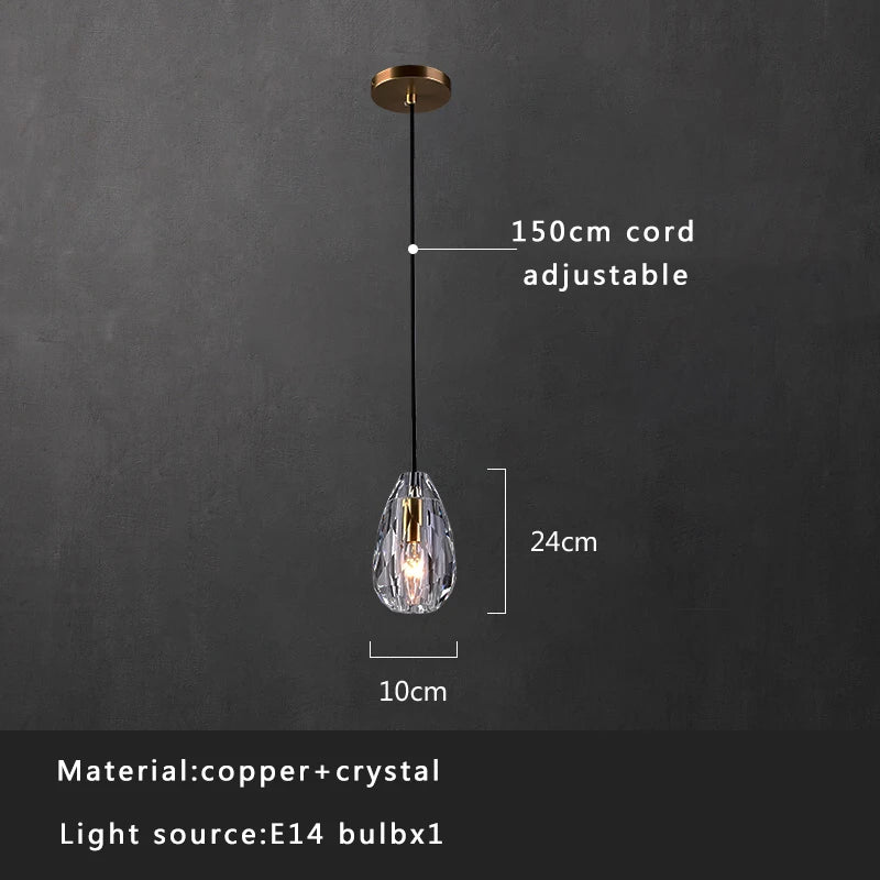 Afralia™ Luxury Copper Pendant Lights for Modern Room Decor