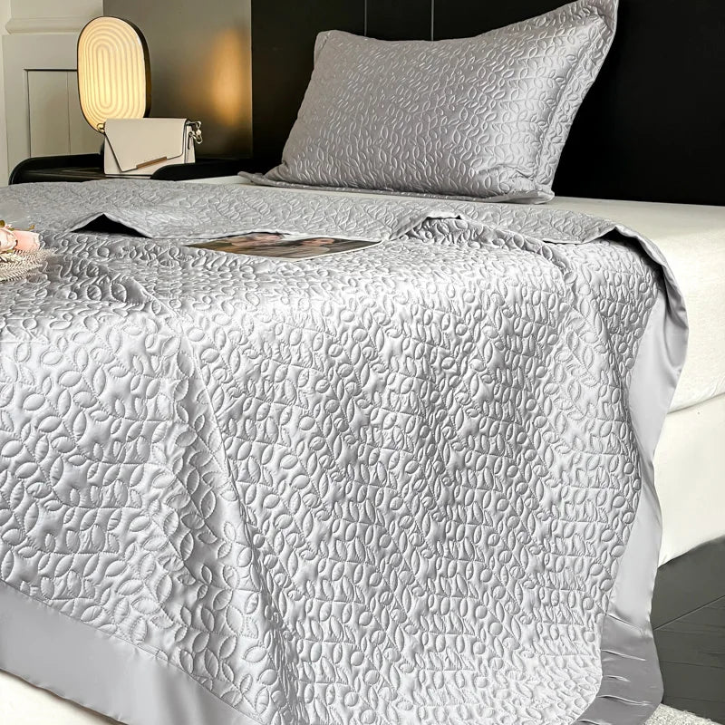 Afralia™ Lyocell Eucalyptus Fiber Quilted Bedspread - Soft Cool Feeling Bed Cover for Summer