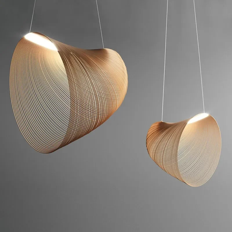 Afralia™ Bamboo Pendant Light Chandelier for Living Room Dining Kitchen Décor
