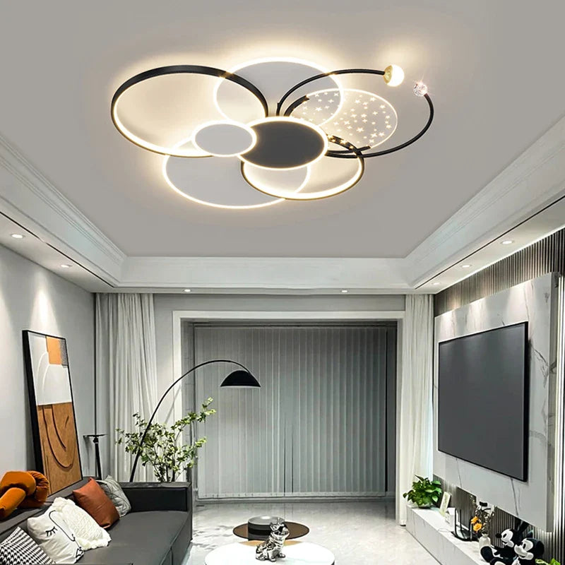 Afralia™ Modern Luxury Starlight LED Ceiling Light for Living Room, Bedroom, Kitchen