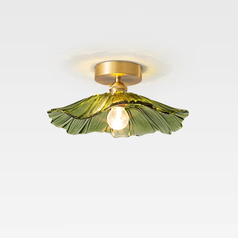 Afralia™ Glass Copper Nordic Ceiling Lamp for Living Room & Balcony.
