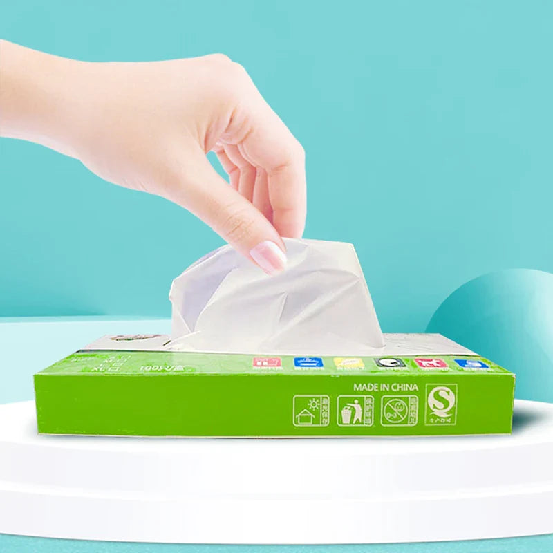 Afralia™ TPE Disposable Gloves 100-Pack: Non-Slip, Food Grade, Household Cleaning