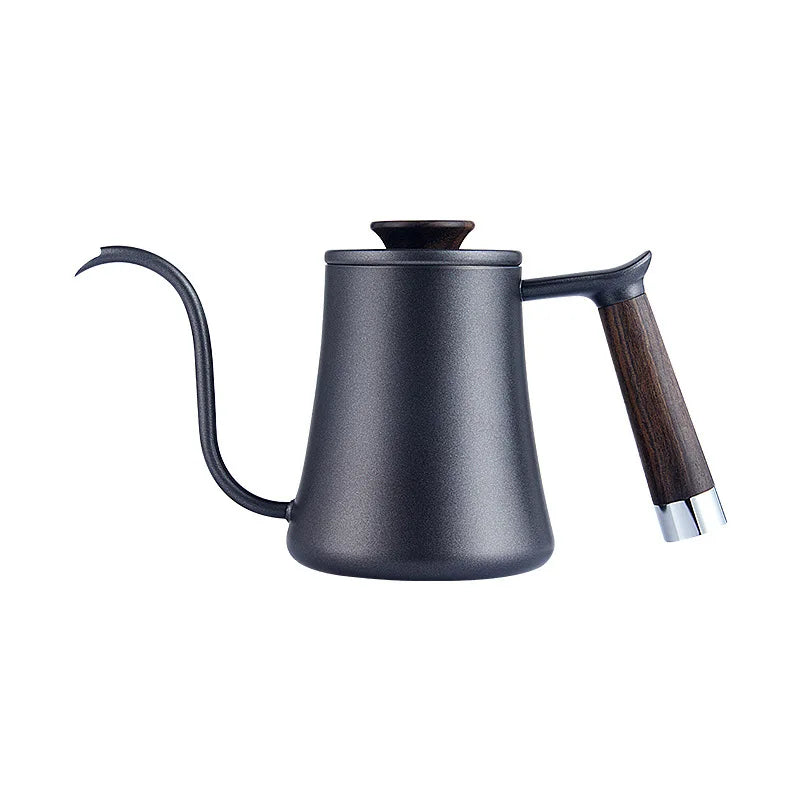 Afralia™ Gooseneck Pour Over Kettle with Wooden Handle - Coffee Accessories