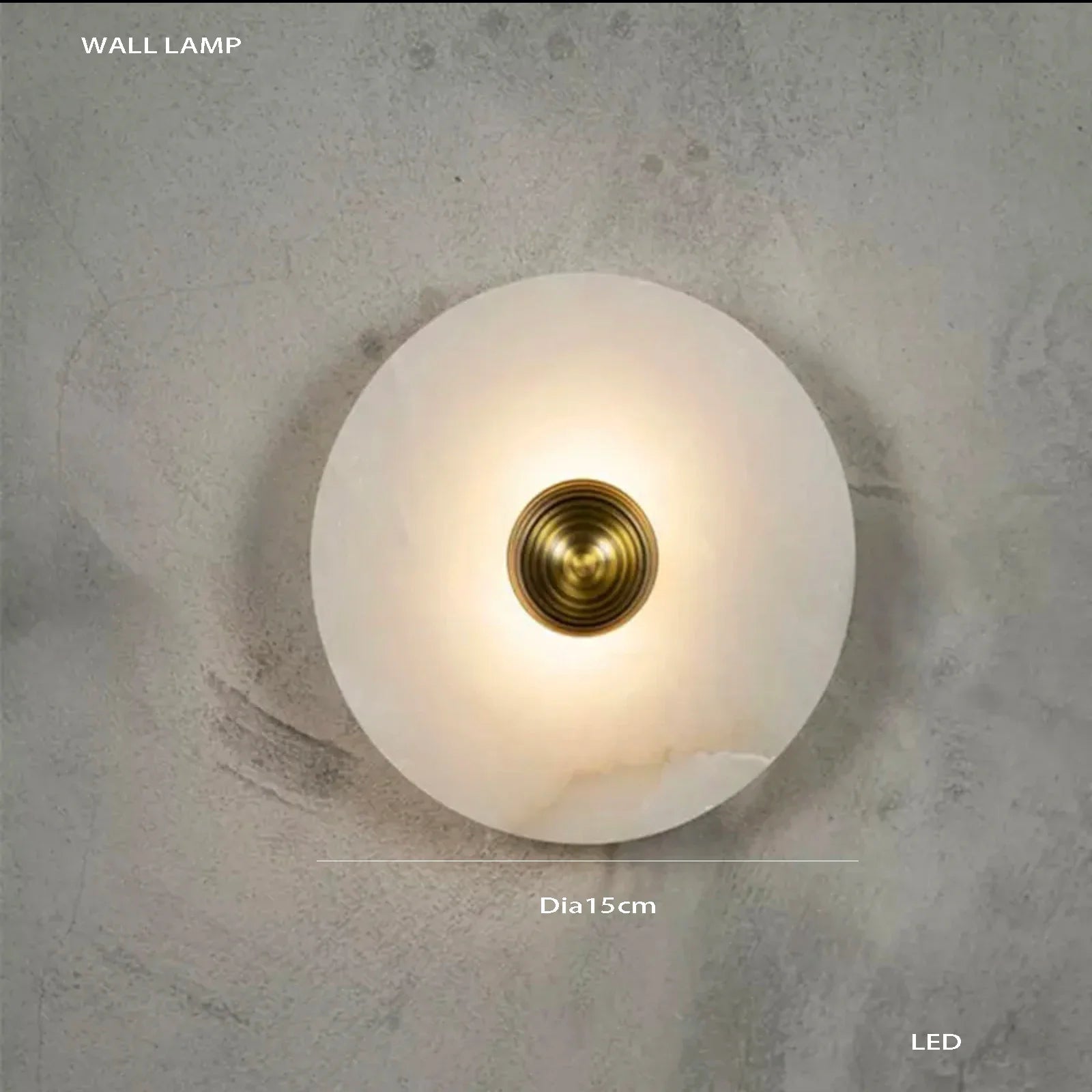 Afralia™ Luxury Marble LED Chandelier: Modern Round Ring Suspension Lamp for Bedroom