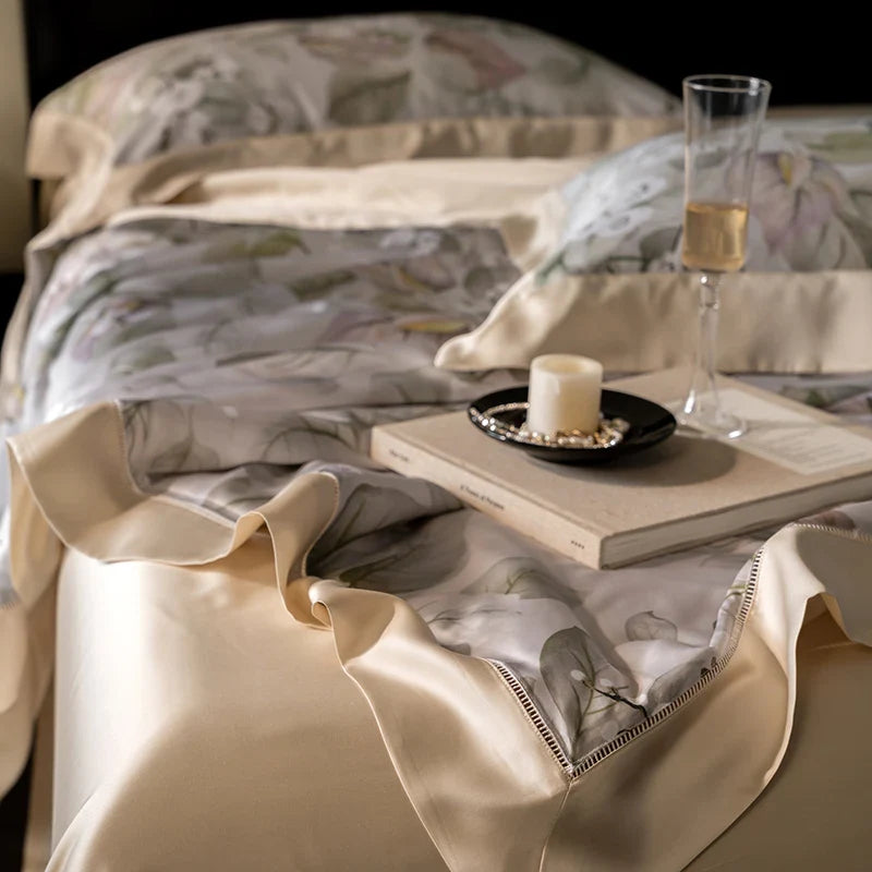 Afralia™ Eucalyptus Fiber Flowers Summer Quilt Set: Silky, Cool Comfort for Bedtime Bliss