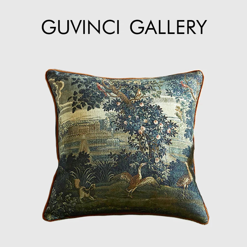 Afralia™ Mallard Birds Garden Wool Blend Pillow Covers 45x45cm