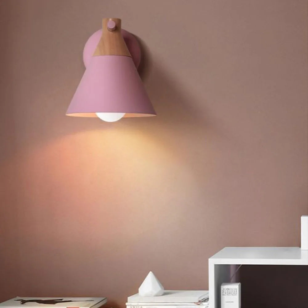 Afralia™ Nordic Iron Art Wall Sconce Shade with E27 Base for Modern Living Spaces