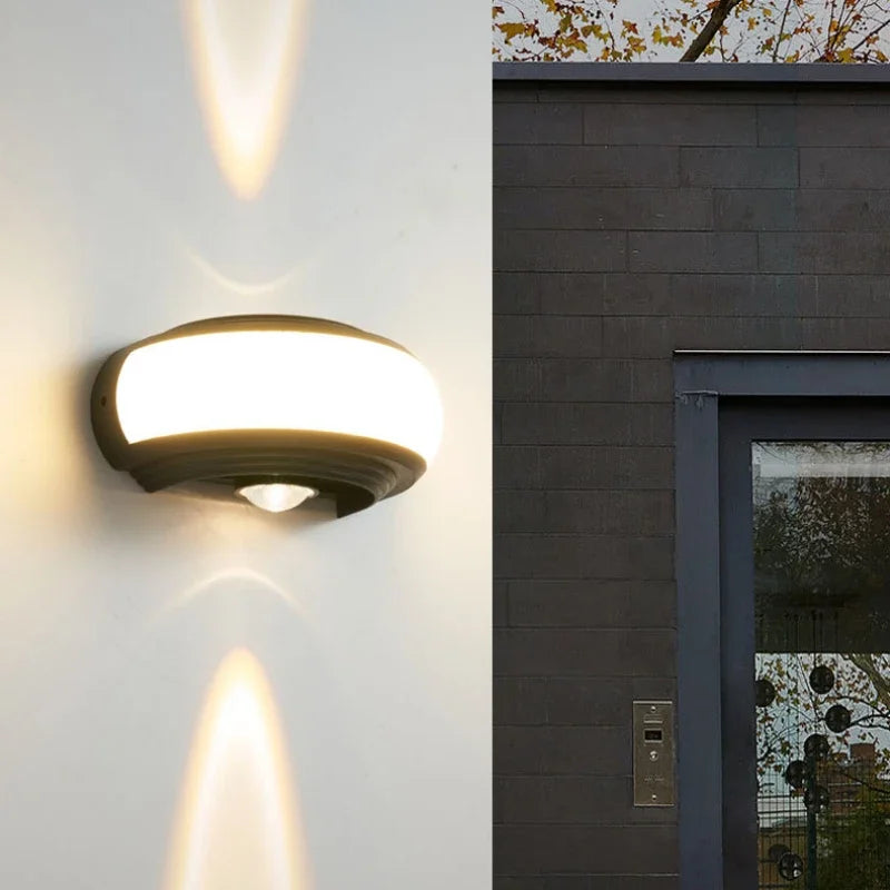 Afralia™ LED Half-Round Wall Sconce for Staircase and Balcony Lighting