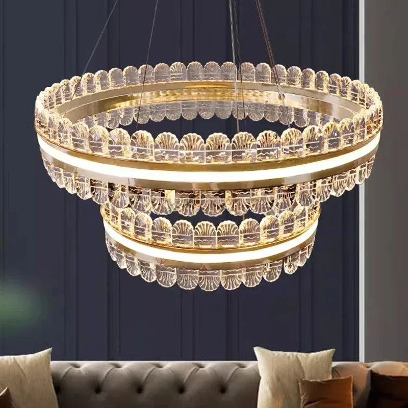 Afralia™ Modern LED Pendant Chandeliers for Living and Dining Room Lighting