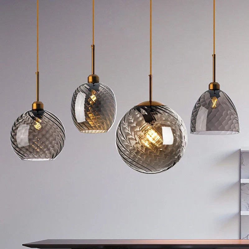 Afralia™ Glass Chandelier Pendant Lights for Bedside, Kitchen, Restaurant, Bar, Home Lighting