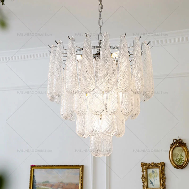 Afralia™ Crystal Glass Chandelier for Living, Dining & Bedroom - Elegant Medieval Art