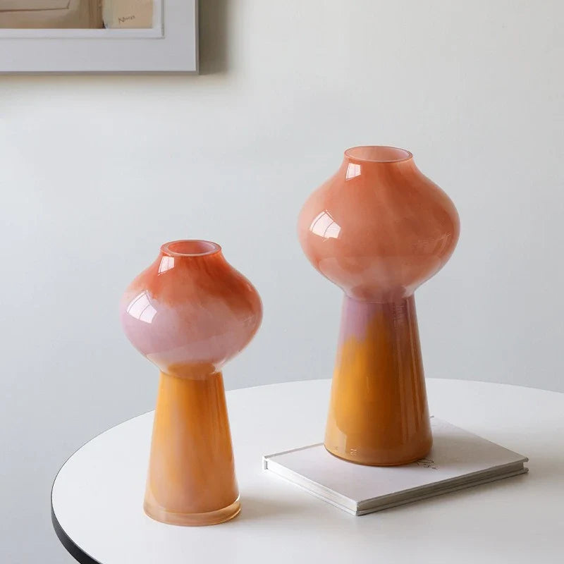 Afralia™ Gradient Glass Vase Gourd Hydroponic Flower Arrangement Terrarium Bouquet Holder